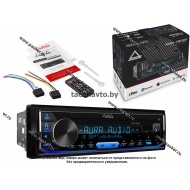 Автомагнитола AURA USB/MicroSD/FM/Bluetooth 4х51W 2RCA ID3 тэги подсветка голубая AMH-78DSP