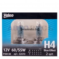 Лампа 12V H4 55/60W VALEO Blue Effect 2 шт. DUOBOX 032 610
