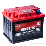 Аккумулятор BOLK Standart 60 А/ч прямая L+ 242x175x190 EN500 А