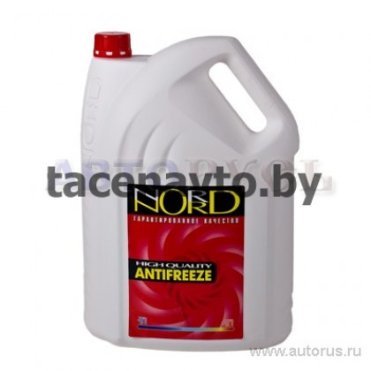 Антифриз NORD High Quality Antifreeze готовый -40C красный 10 кг NR 20485