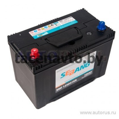 Аккумулятор SEBANG SMF 100 А/ч прямая L+ 306x173x225 EN830 А